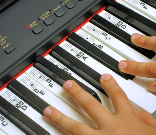 Piano musica note adesivi - musica, (52)