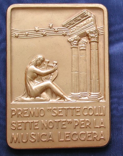 Placca dorata premio sette - placca, "sette