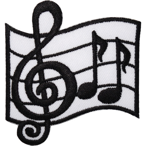 Music notes patch iron - notes,