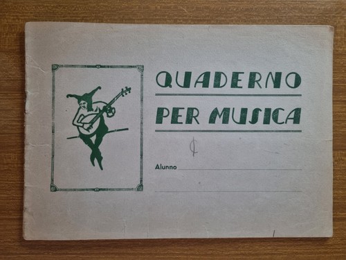 Quaderno per musica compilato