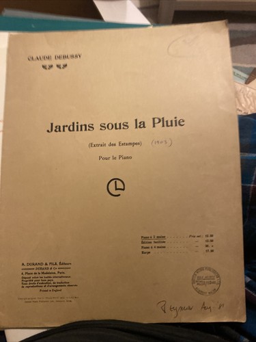 Pianoforte debussy jardins - pianoforte,