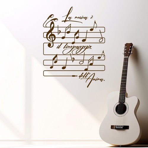 Adesivo murale musica - , frase